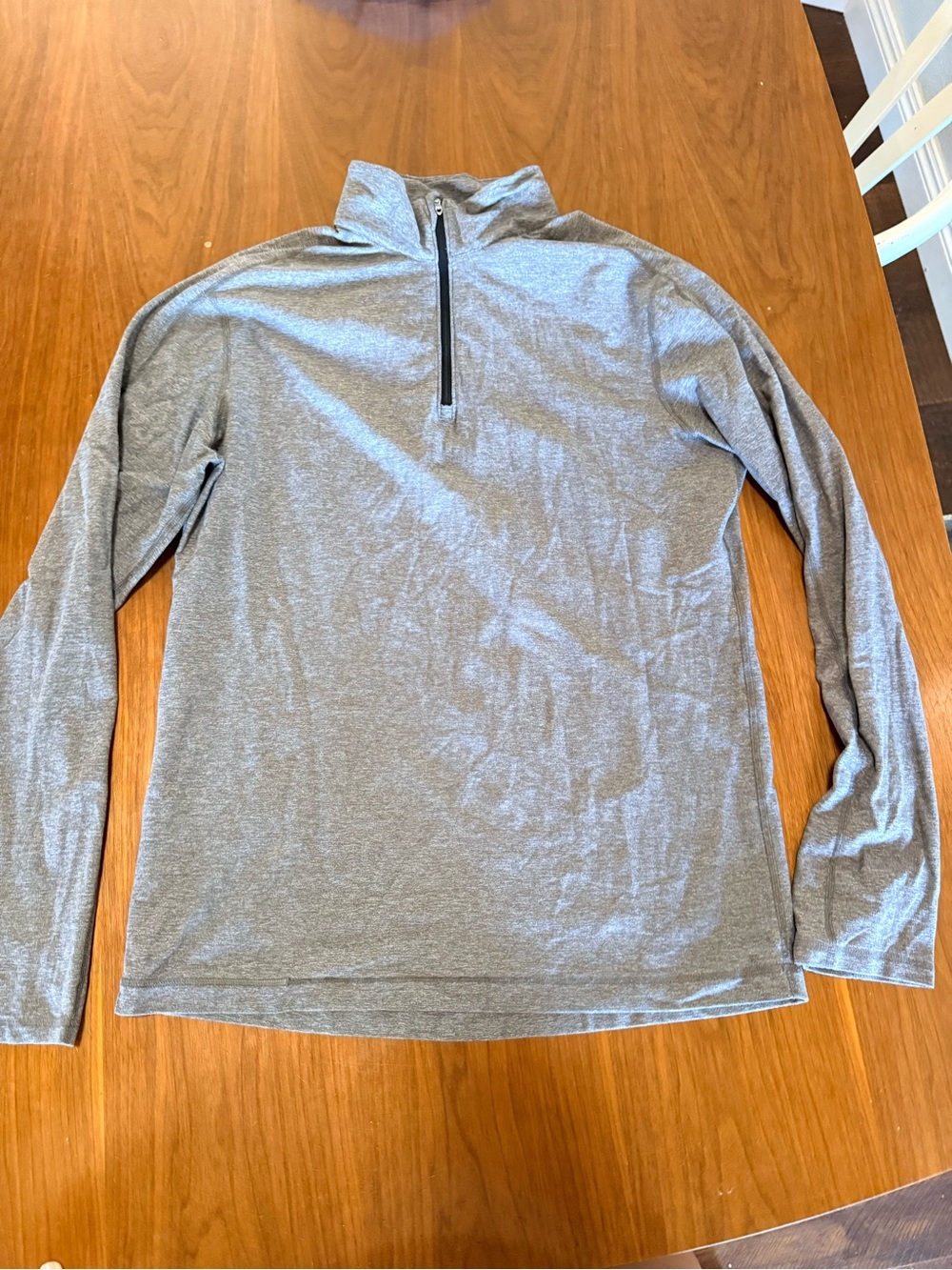 Lululemon Men's Gray Quarter-Zip Performance Sweater Sz L